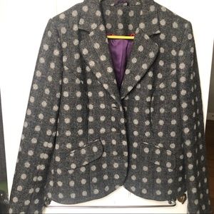 💝HP💝Boden Wool Polka Dot Blazer